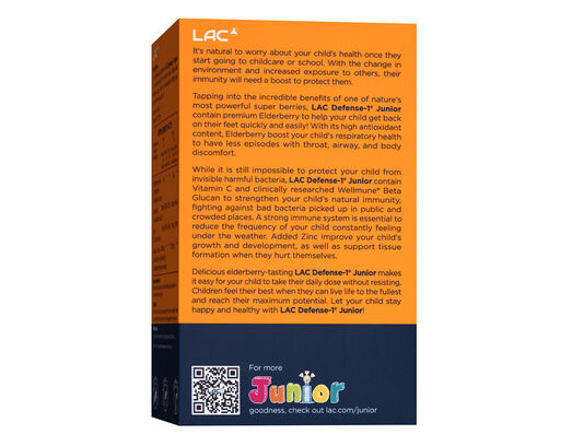 LAC JUNIOR Defense-1® Immunity Booster (Elderberry Flavour) (120ml)