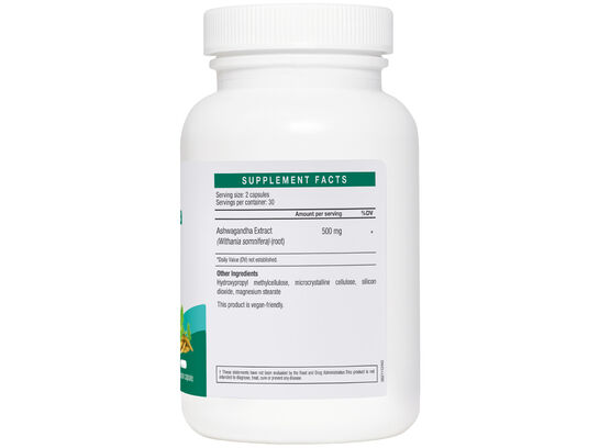 LAC Herbs Ashwagandha Root 500mg (60 vegicaps)