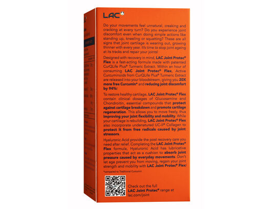 LAC Joint Protec® Flex - UC-II® Collagen + CurQlife Plus® Turmeric 120 caplets