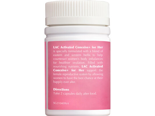 [LAC ACTIVATED] Conceive+ For Her - For Women's Reproductive Health (60 vegicaps)