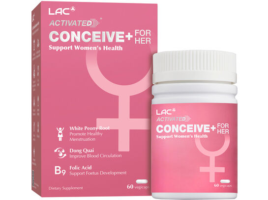 [LAC ACTIVATED] Conceive+ For Her - For Women's Reproductive Health (60 vegicaps)