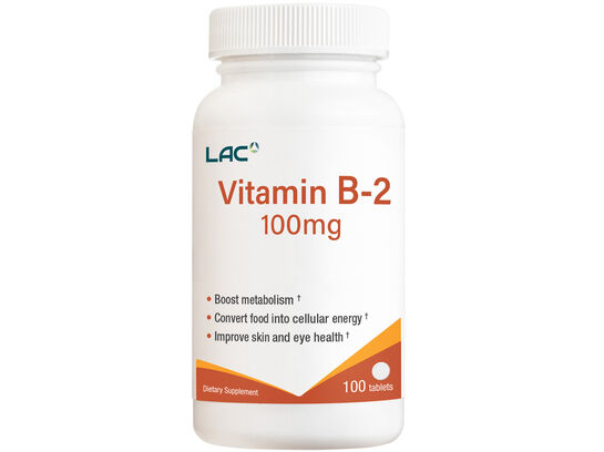 LAC Vitamin B-2 100mg 100 tablets