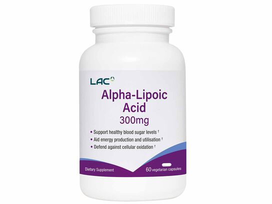 LAC Alpha Lipoic Acid 300mg  60 vegetarian capsules