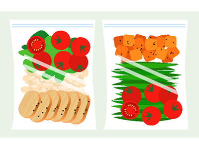 Prepack Some Vegetables in Containers 